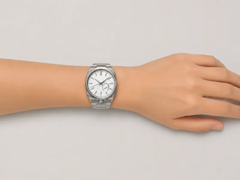 Grand Seiko Snowflake on a Small wrist · 14.5 cm