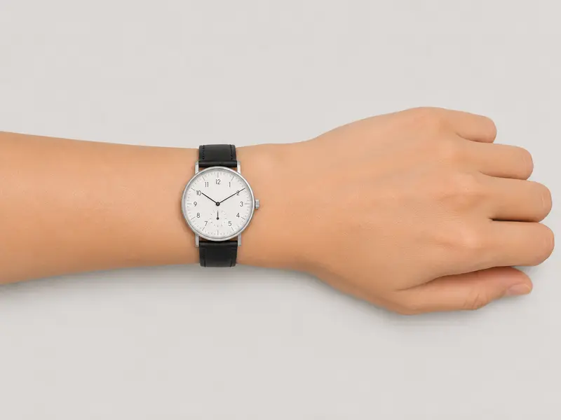 NOMOS Tangente 38 on a Medium wrist · 17 cm
