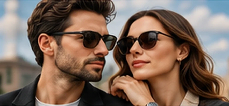 Generic man and woman wearing watches